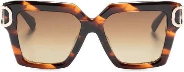 Valentino Eyewear VLogo Signature zonnebril met vierkant montuur Bruin