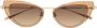 Valentino Eyewear Zonnebril met kattenoog montuur Goud - Thumbnail 1