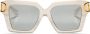 VALENTINO GARAVANI EYEWEAR Zonnebril met oversized montuur Wit - Thumbnail 1