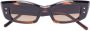 VALENTINO GARAVANI EYEWEAR Zonnebril met rechthoekig montuur Bruin - Thumbnail 1