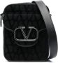 Valentino Garavani Locò Toile Iconographe crossbodytas Zwart - Thumbnail 1