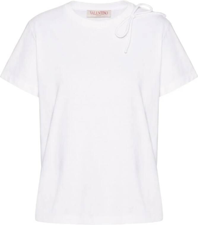 Valentino Garavani T-shirt met strikdetail Wit