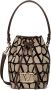 Valentino Garavani Bucket-tas met monogrampatroon Beige - Thumbnail 1