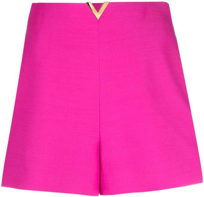 Valentino Garavani Crepe Couture short shorts Roze