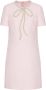 Valentino Garavani Crepe Couture mini-jurk met borduurwerk Roze - Thumbnail 1