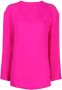 Valentino Garavani Gedrapeerde blouse Roze - Thumbnail 1