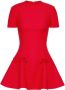 Valentino Garavani Flared mini-jurk Rood - Thumbnail 1