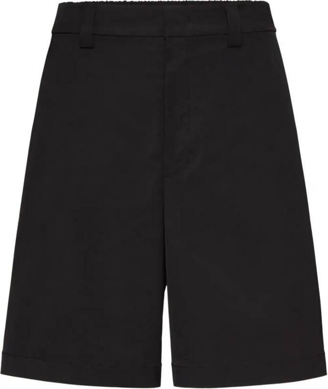 Valentino Garavani Bermuda shorts met logopatch Zwart