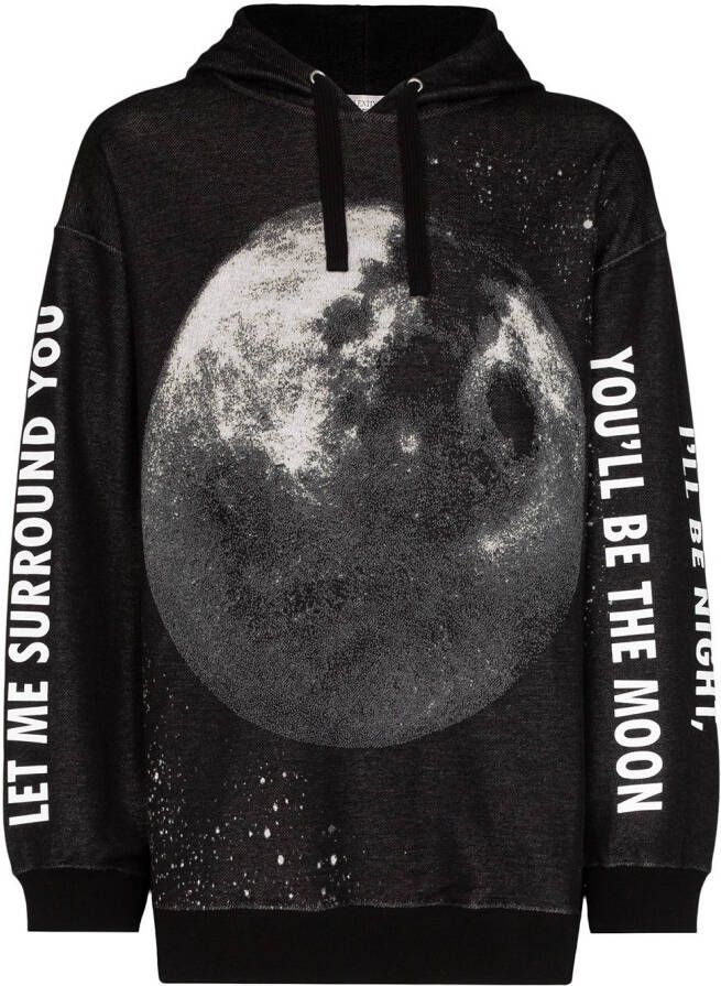 Valentino Garavani Hoodie met print Zwart