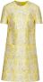 Valentino Garavani Iris mini-jurk met brokaat Geel - Thumbnail 1