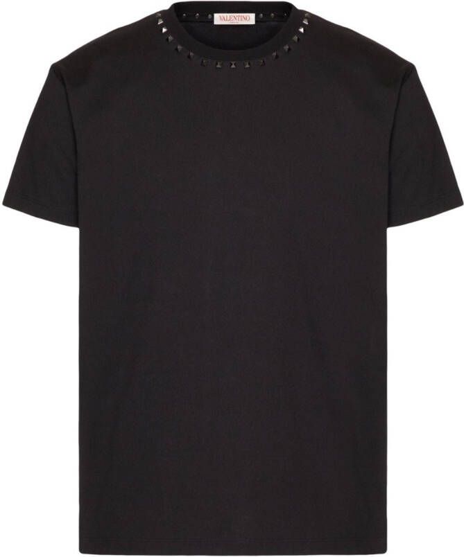 Valentino Garavani Katoenen T-shirt met studs Zwart