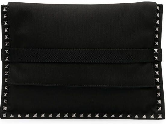 Valentino Garavani Leren clutch Zwart