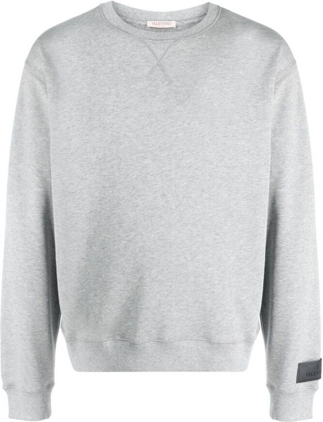 Valentino Garavani Sweater met logopatch Grijs