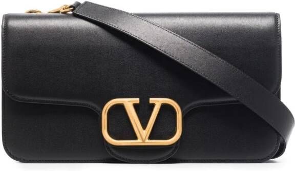 Valentino Garavani Messengertas met logoplakkaat Zwart