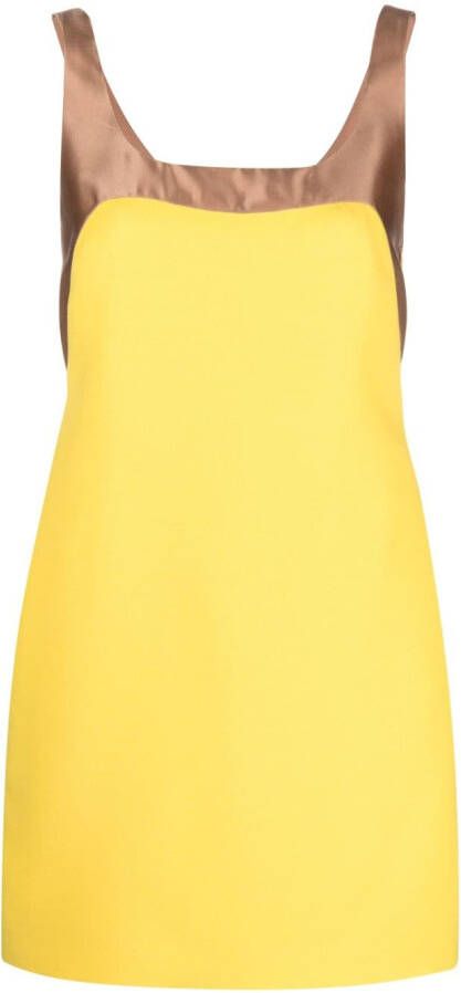 Valentino Garavani Mouwloze mini-jurk Geel
