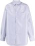 Valentino Garavani Overhemd met geborduurd logo Blauw - Thumbnail 1