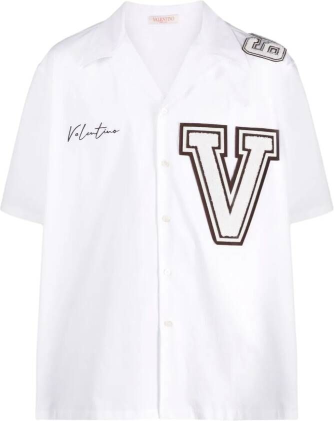 Valentino Garavani Overhemd met logopatch Wit