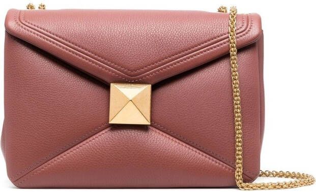 Valentino Garavani Rockstud gewatteerde schoudertas Roze
