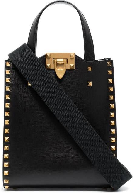 Valentino Garavani Rockstud kleine shopper Zwart