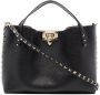 Valentino Garavani Rockstud kleine shopper Zwart - Thumbnail 1