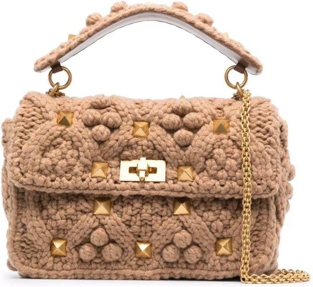 Valentino Garavani Rockstud shopper Bruin