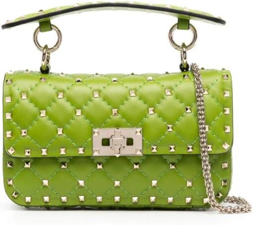 Valentino Garavani Rockstud Spike kleine tas Groen