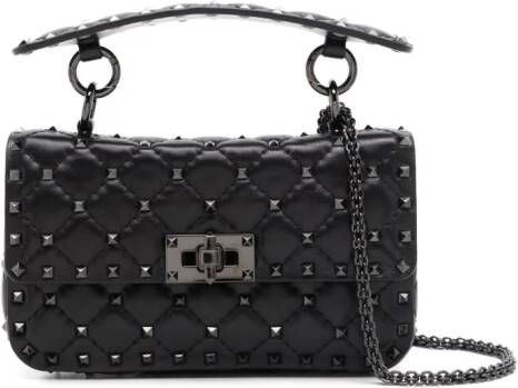 Valentino Garavani Rockstud Spike medium schoudertas Zwart