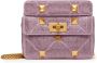 Valentino Garavani Romanstud schoudertas Paars - Thumbnail 1