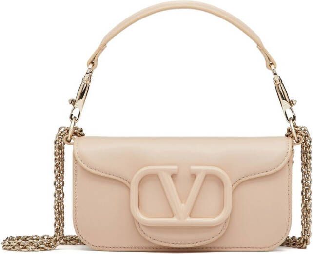 Valentino Garavani Schoudertas met logoplakkaat Beige