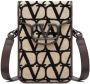 Valentino Garavani Schoudertas met logoprint Beige - Thumbnail 1