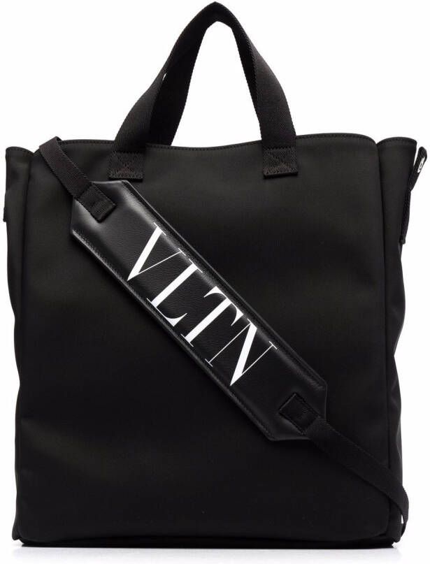 Valentino Garavani Shopper met logo Zwart