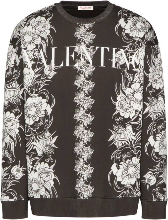Valentino Garavani Sweater met logoprint Zwart