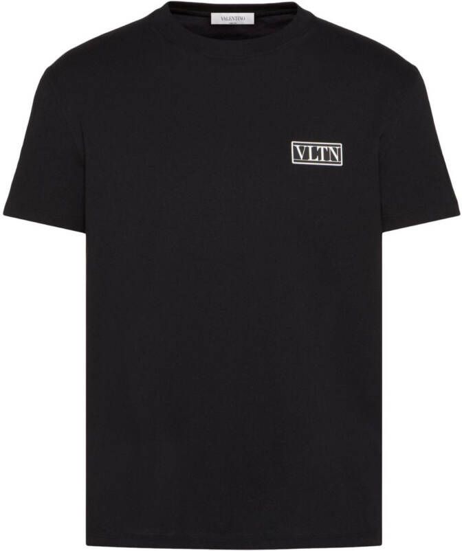 Valentino Garavani T-shirt met VLTN logopatch Zwart