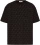 Valentino Garavani Toile Iconographe katoenen T-shirt Zwart - Thumbnail 1