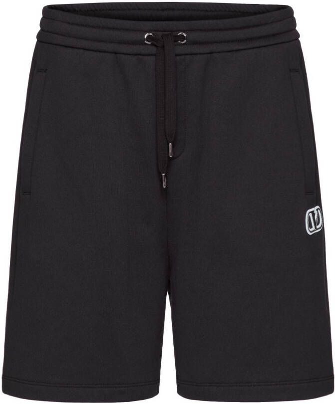 Valentino Garavani VLogo Signature katoenen bermuda shorts Zwart