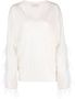 Valentino Garavani Trui met verendetail Beige - Thumbnail 1