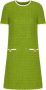 Valentino Garavani Tweed mini-jurk Groen - Thumbnail 1