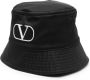 Valentino Garavani Vissershoed met geborduurd logo Zwart - Thumbnail 1