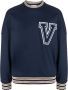 Valentino Garavani VLogo sweater met ronde hals Blauw - Thumbnail 1
