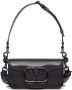 Valentino Garavani Locò kleine leren crossbodytas Zwart - Thumbnail 1
