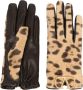 Valentino Garavani VLogo handschoenen met luipaardprint Beige - Thumbnail 1