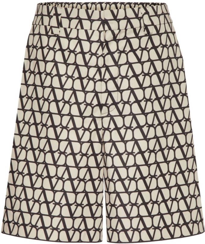 Valentino Garavani Toile Iconographe bermuda shorts Beige