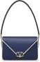Valentino Garavani VLogo Letter tweekleurige tas Blauw - Thumbnail 1