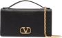 Valentino Garavani VLogo Signature clutch met kettinghengsel Zwart - Thumbnail 1