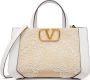 Valentino Garavani VLogo shopper met kralen Beige - Thumbnail 1