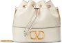 Valentino Garavani VLogo Signature kleine bucket-tas Wit - Thumbnail 1