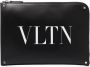 Valentino Garavani Vltn leren buidel Zwart - Thumbnail 1
