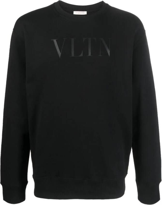 Valentino Garavani Sweater met VLTN-logoprint Zwart