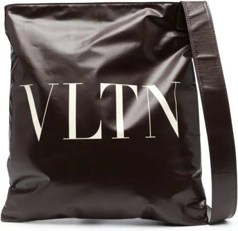Valentino Garavani VLTN schoudertas met logoprint Bruin