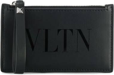 Valentino Garavani Vltn portemonnee met rits Zwart